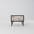 TROPICAL SHAPES Nachttisch in Schwarz