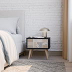 TROPICAL SHAPES Nachttisch in Schwarz