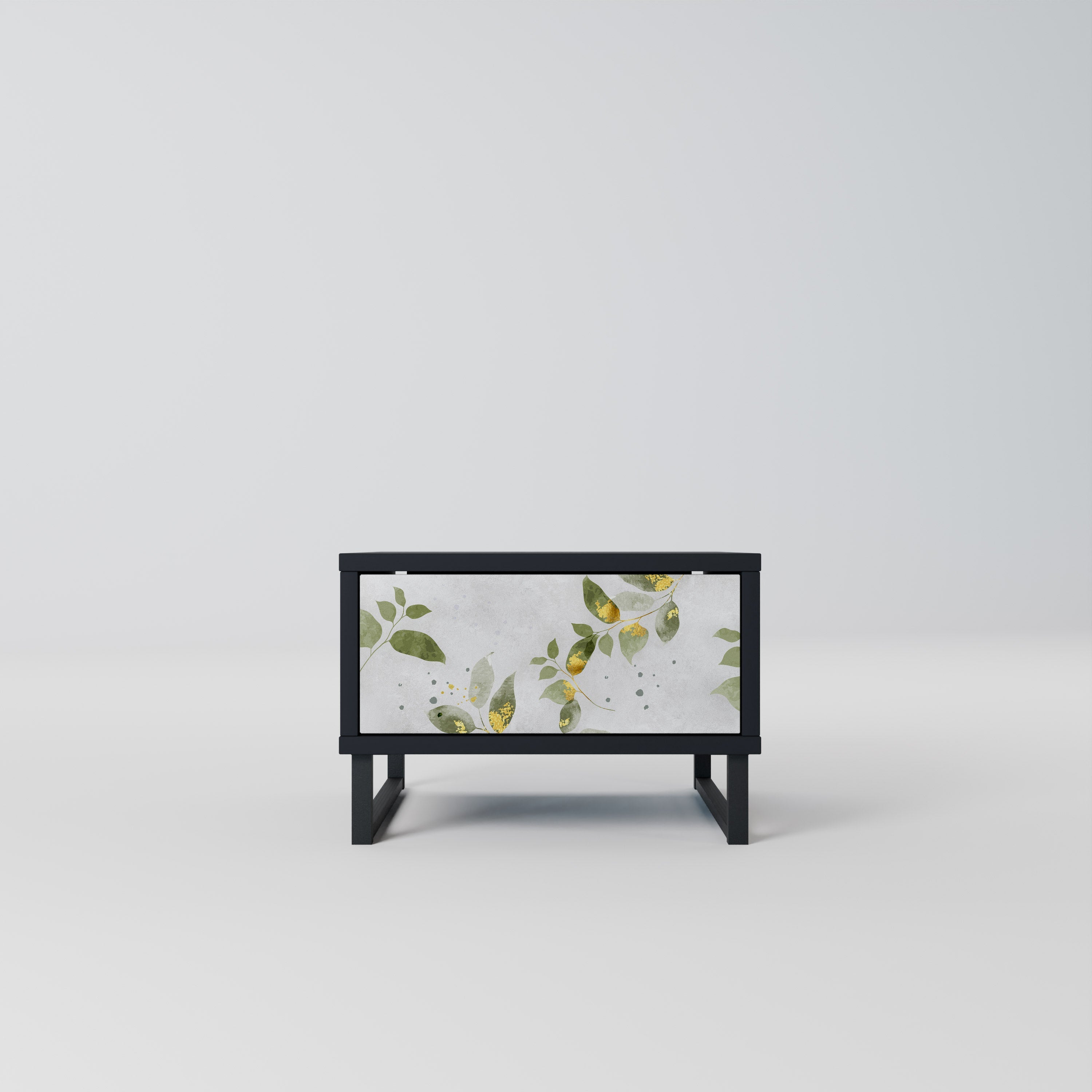 ELEGANT BOTANICS Nachttisch in Schwarz