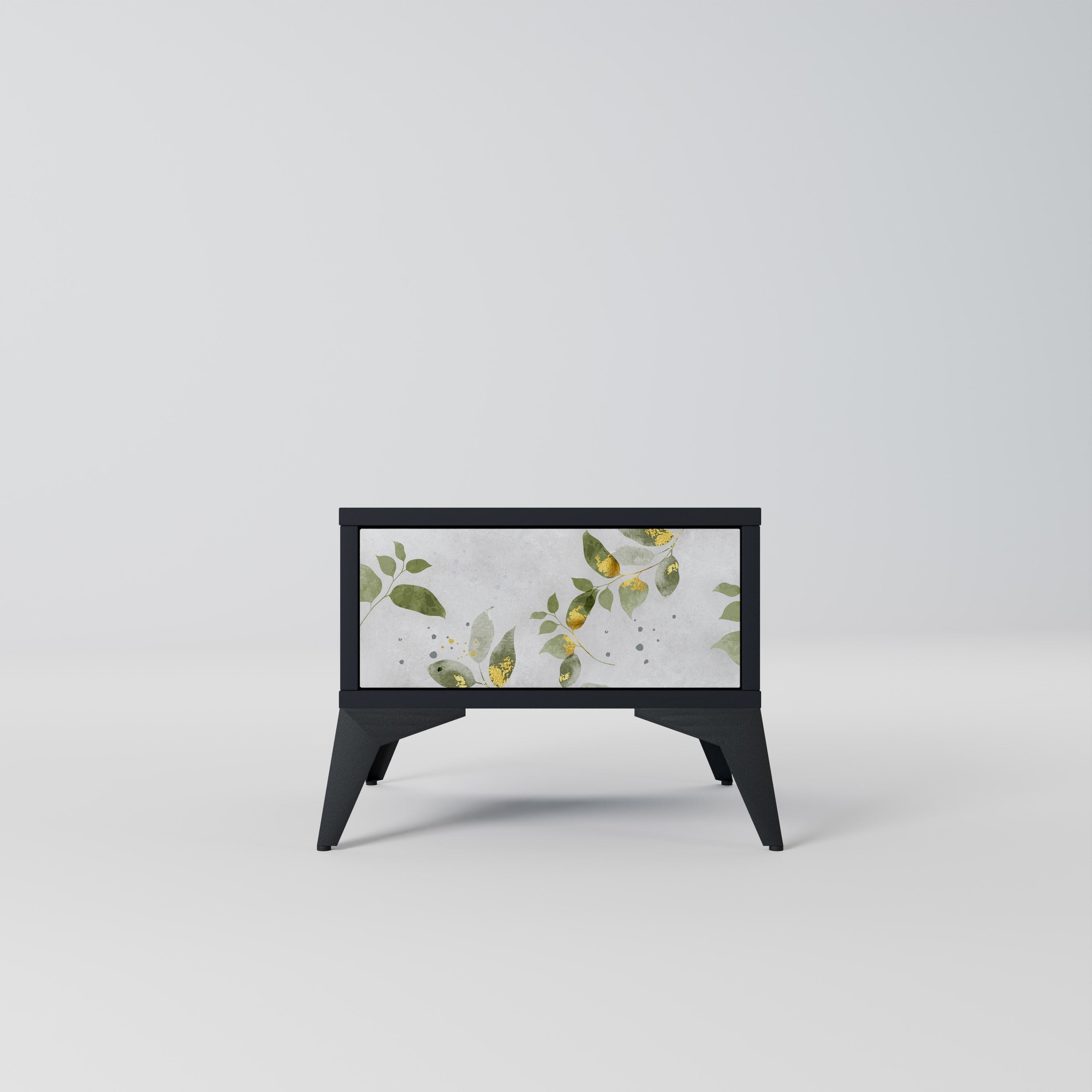 ELEGANT BOTANICS Nachttisch in Schwarz