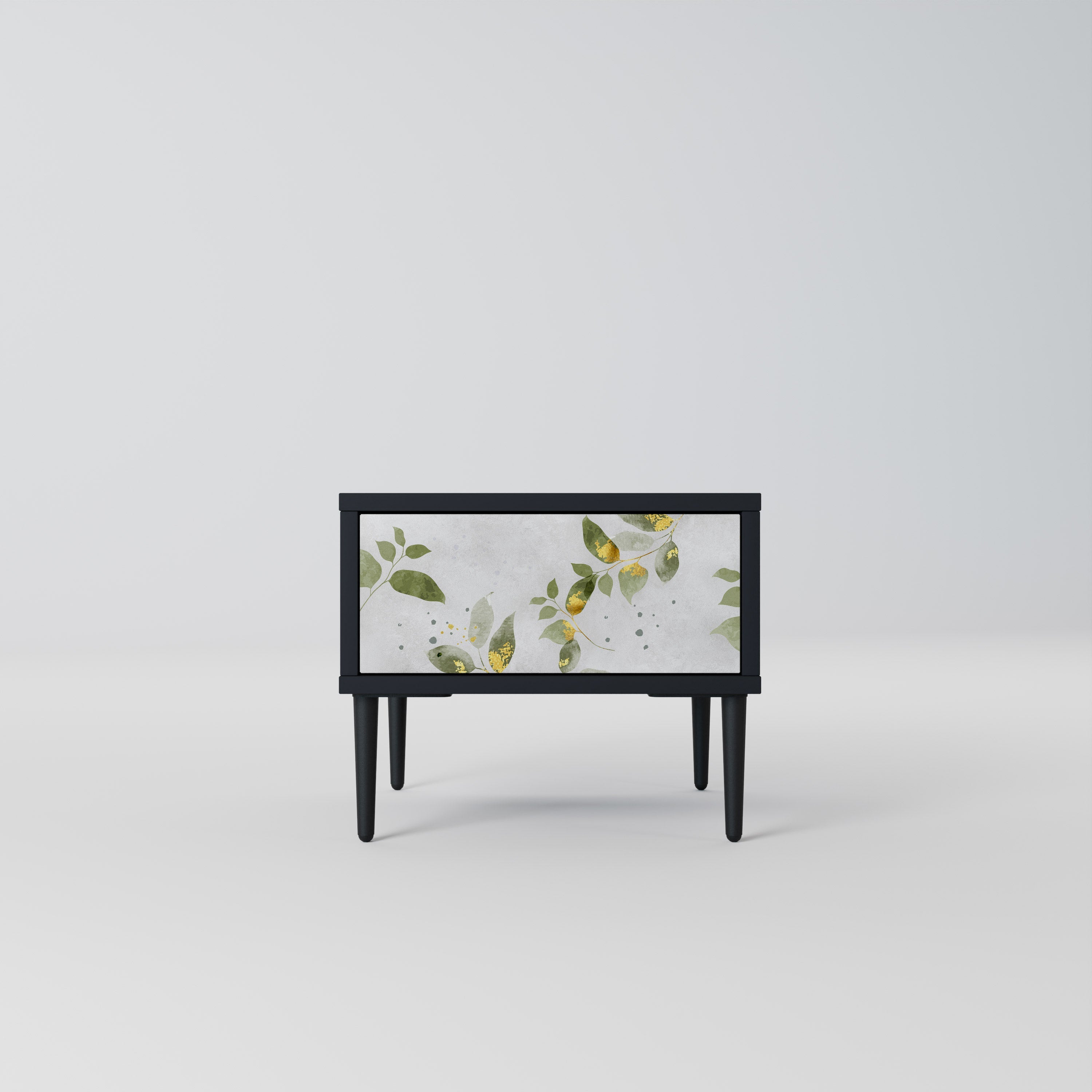 ELEGANT BOTANICS Nachttisch in Schwarz