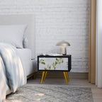 ELEGANT BOTANICS Nachttisch in Schwarz