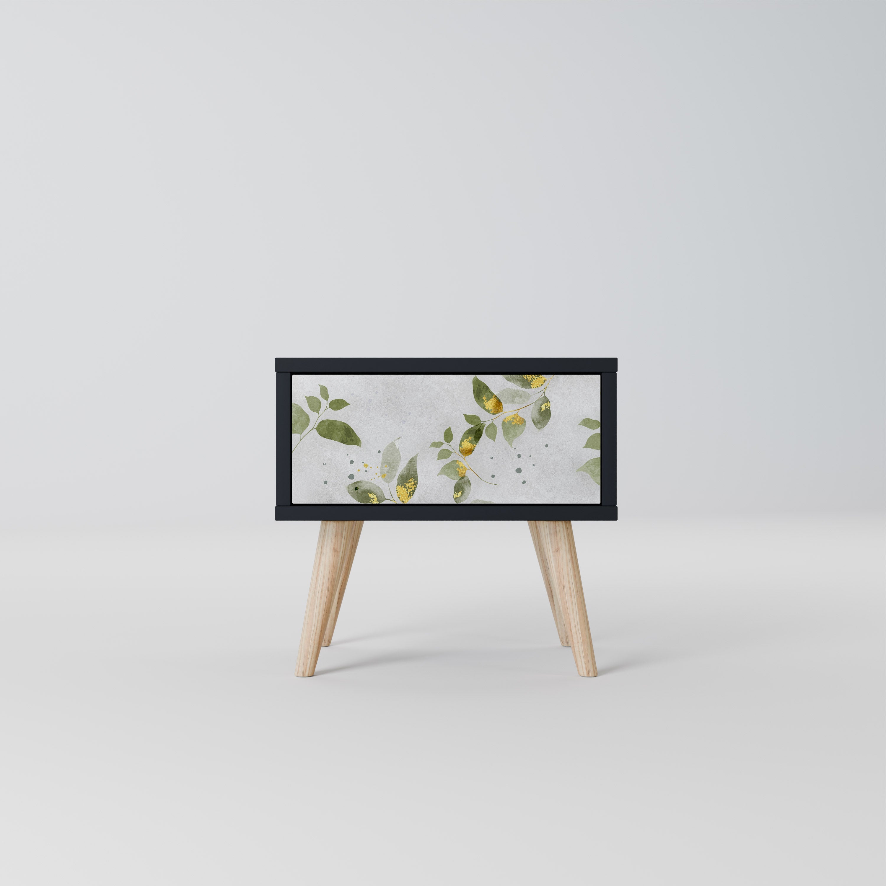 ELEGANT BOTANICS Nachttisch in Schwarz
