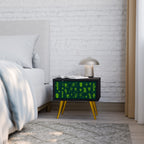 DESERT GREEN Nachttisch in Schwarz