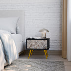 PASSING TIME Nachttisch in Schwarz