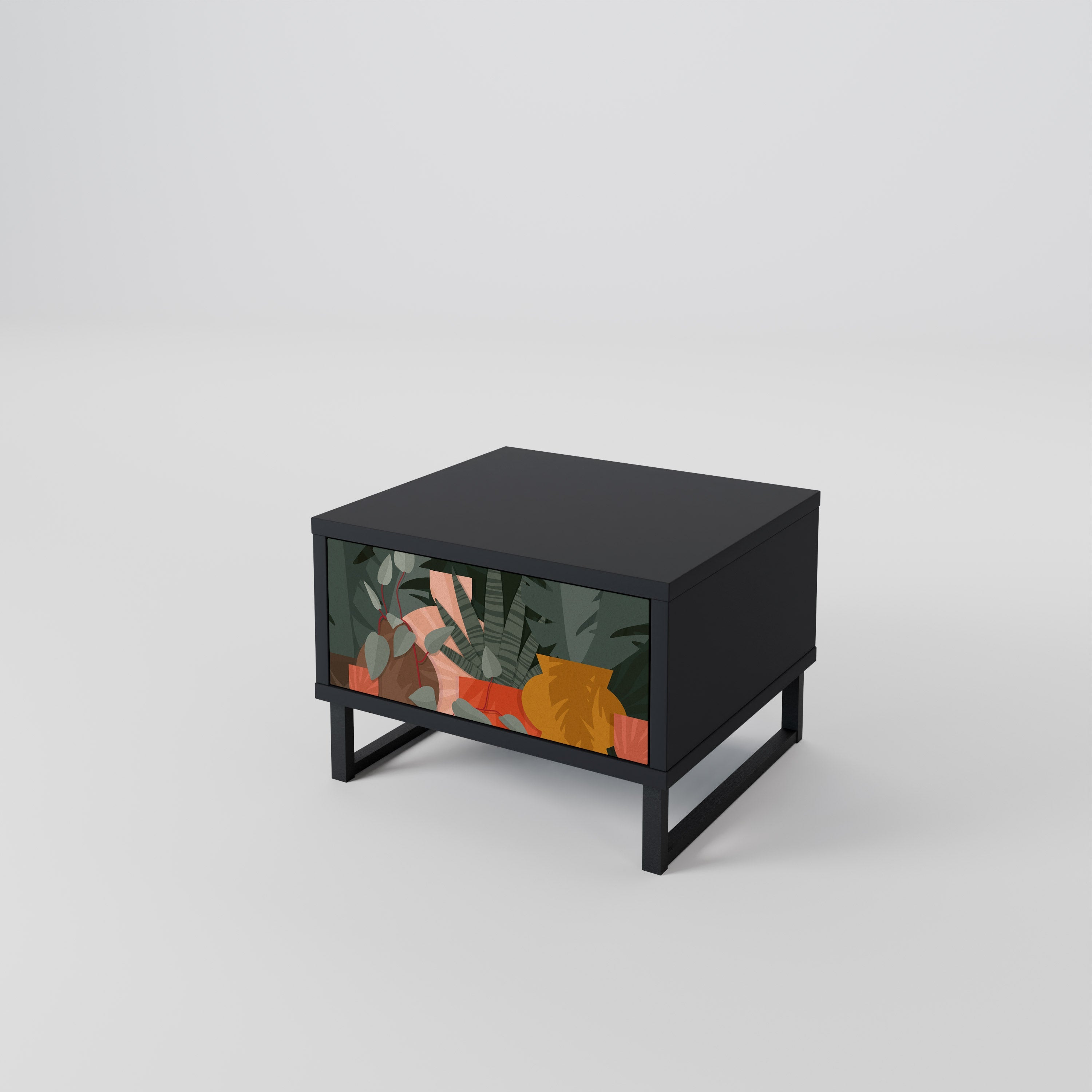 TROPICAL COMPOSITION Nachttisch in Schwarz