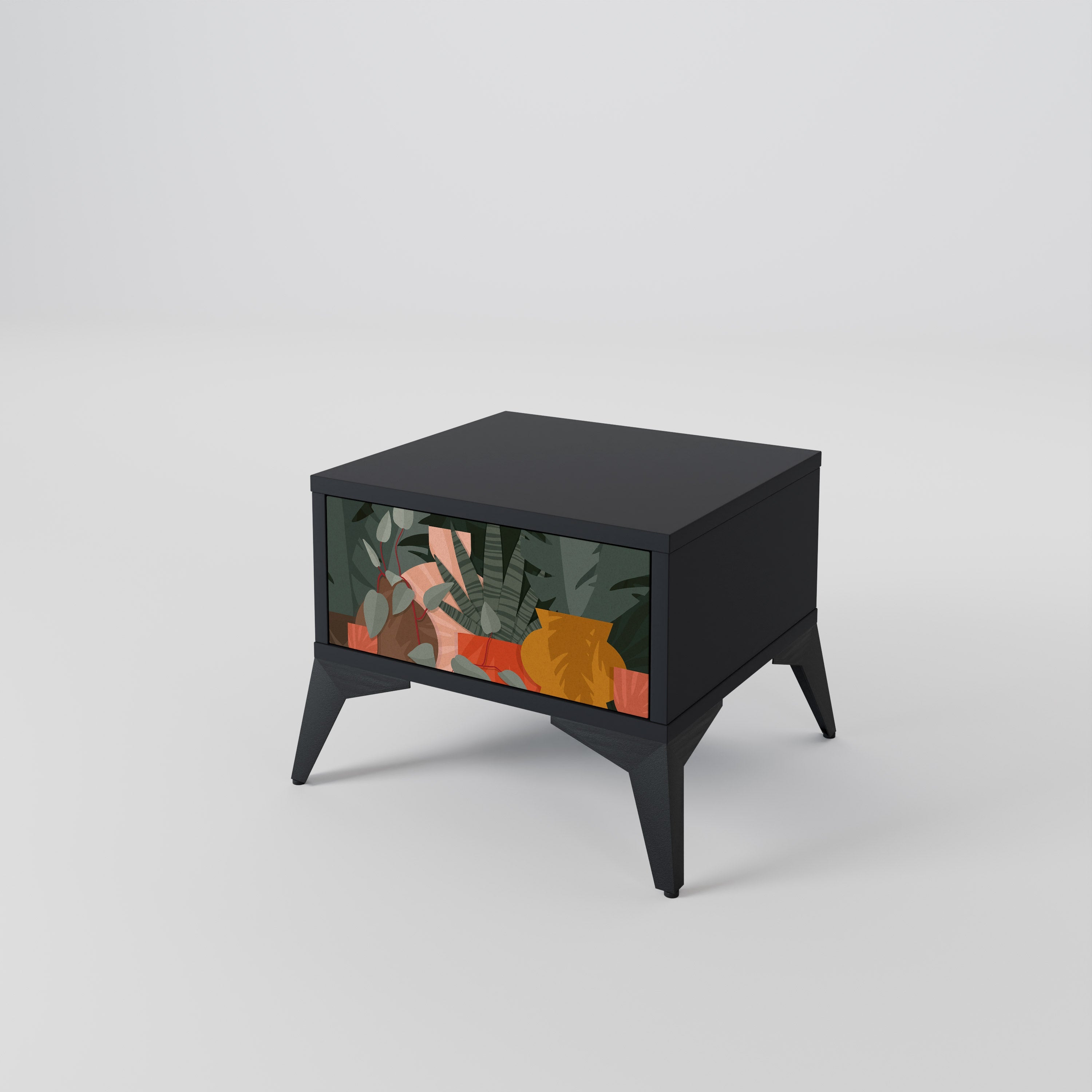 TROPICAL COMPOSITION Nachttisch in Schwarz