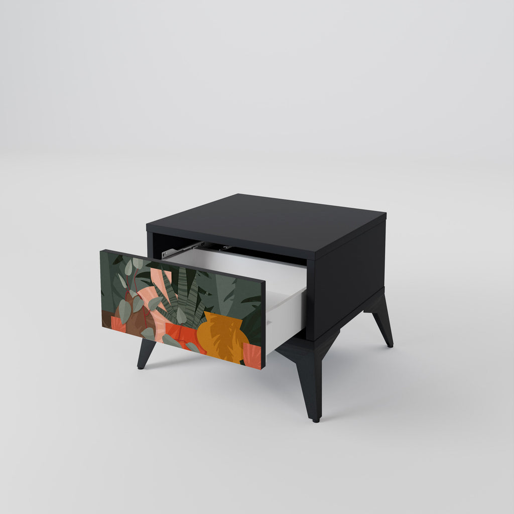 TROPICAL COMPOSITION Nachttisch in Schwarz