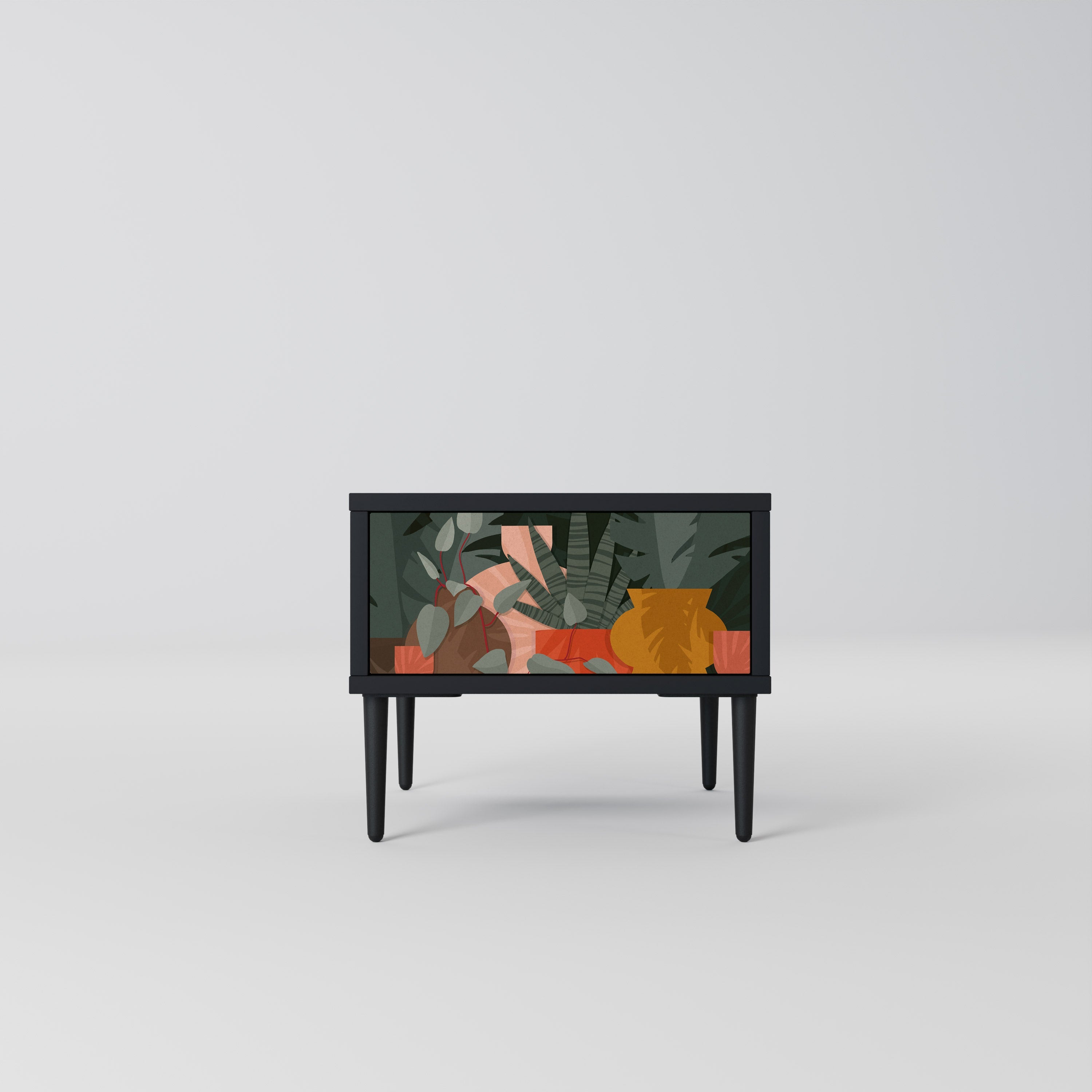 TROPICAL COMPOSITION Nachttisch in Schwarz
