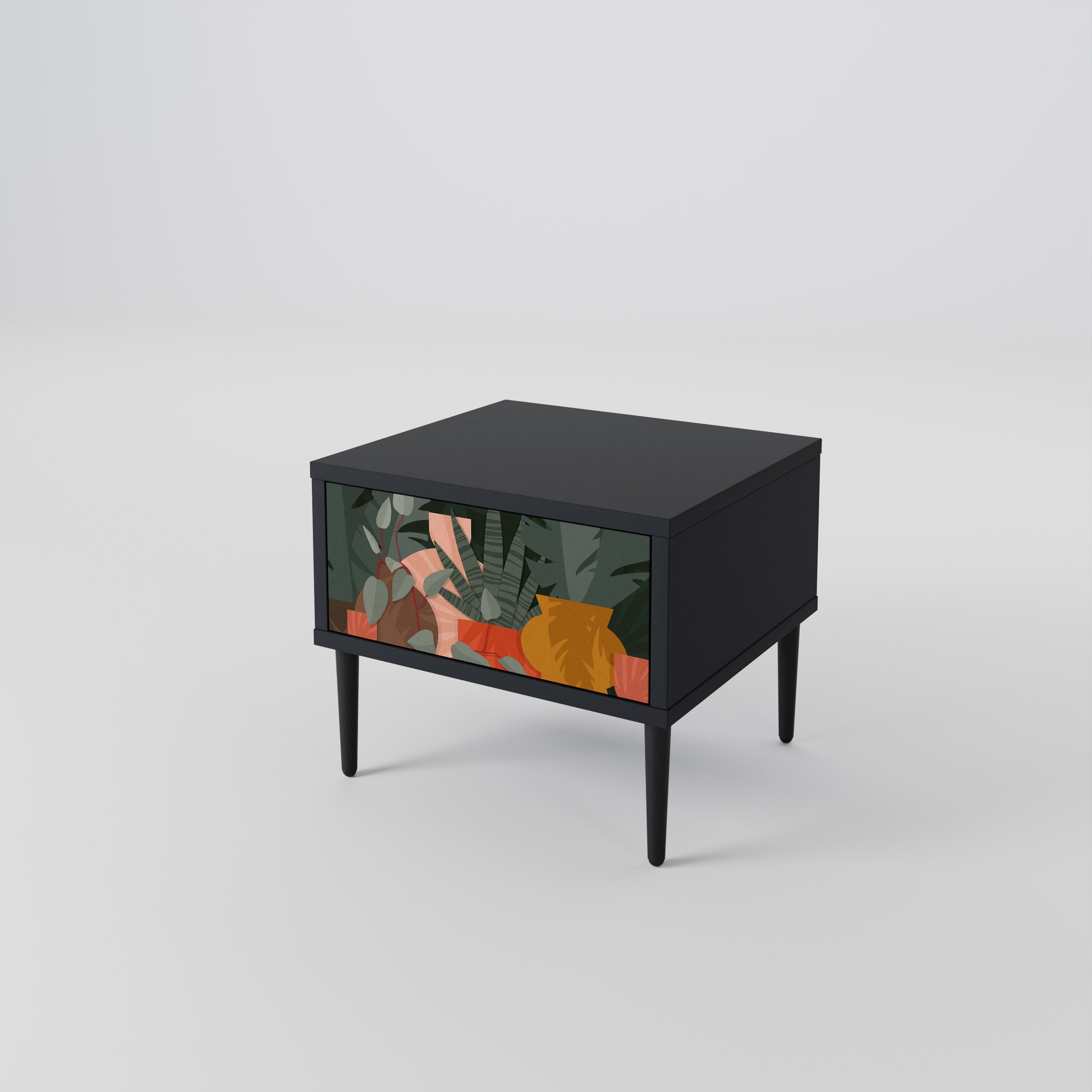 TROPICAL COMPOSITION Nachttisch in Schwarz
