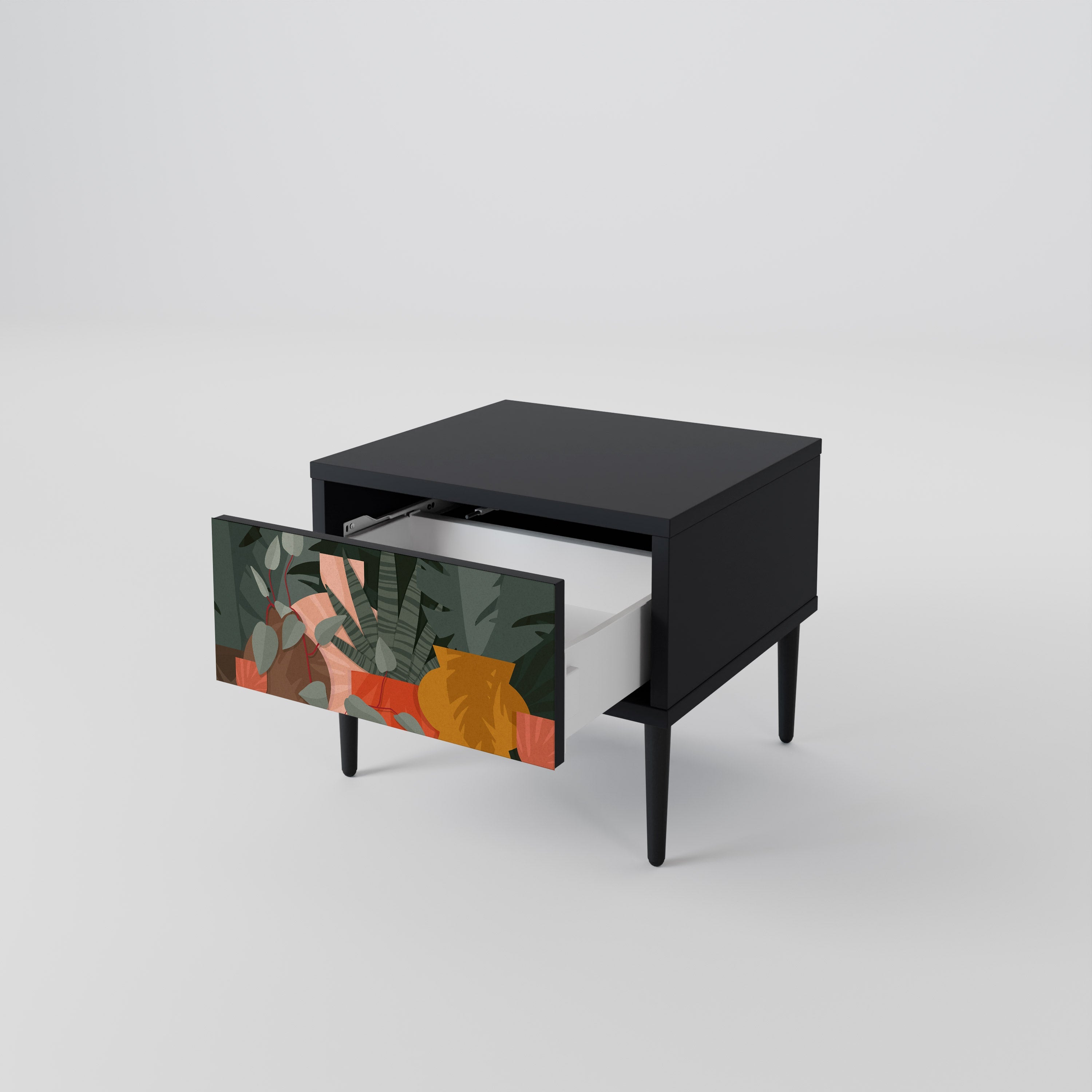 TROPICAL COMPOSITION Nachttisch in Schwarz