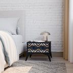 ARTFUL GEOMETRY Nachttisch in Schwarz