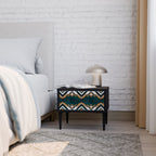 ARTISTIC GEOMETRY Nachttisch in Schwarz