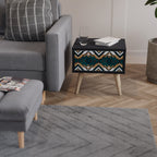 ARTISTIC GEOMETRY Nachttisch in Schwarz