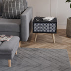 GRAPHITE EYES Nachttisch in Schwarz