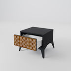 BROWN EYES Nightstand in Black Finish