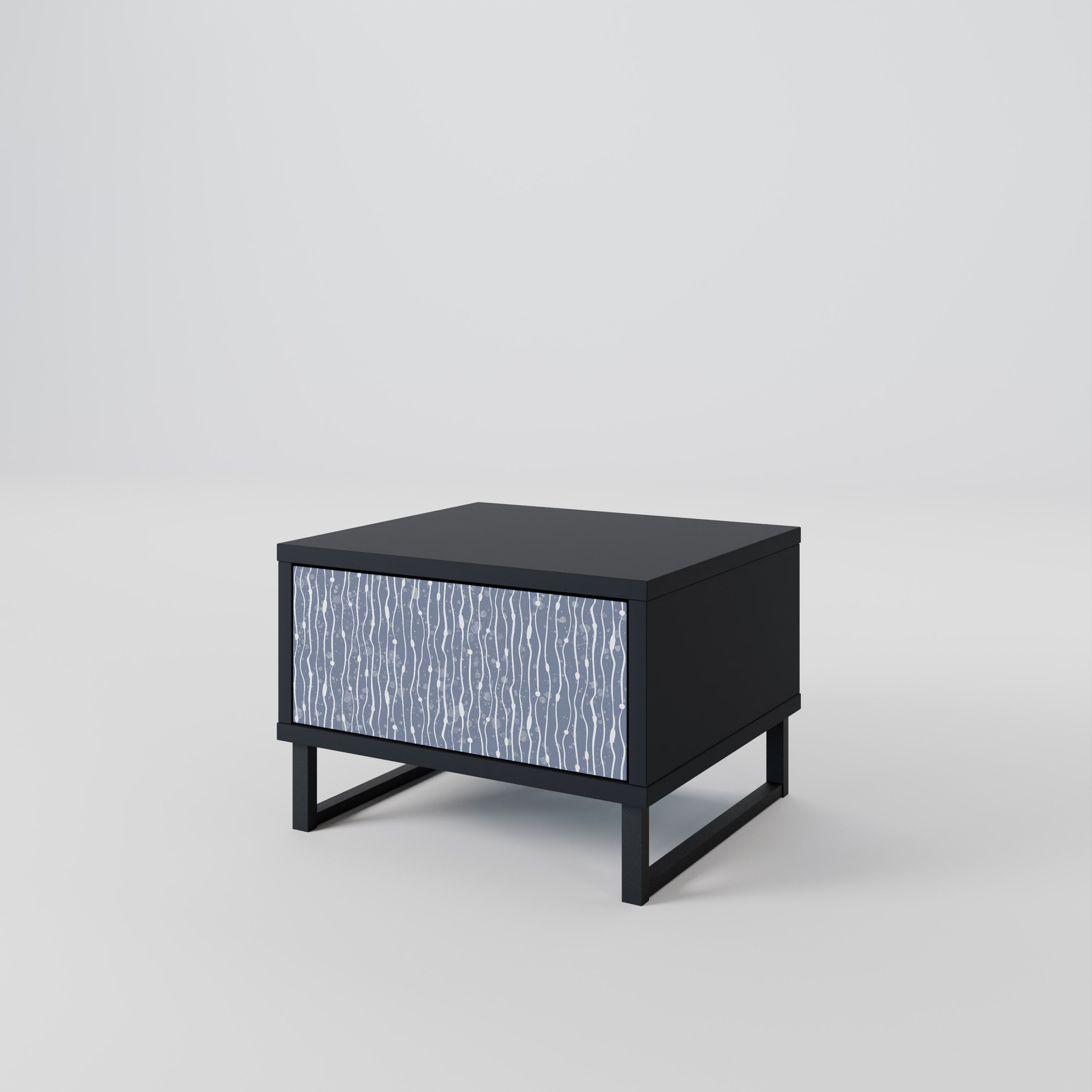 GRAPHITE RAIN Nachttisch in Schwarz