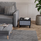 GRAPHITE RAIN Nachttisch in Schwarz