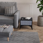 GRAPHITE RAIN Nachttisch in Schwarz