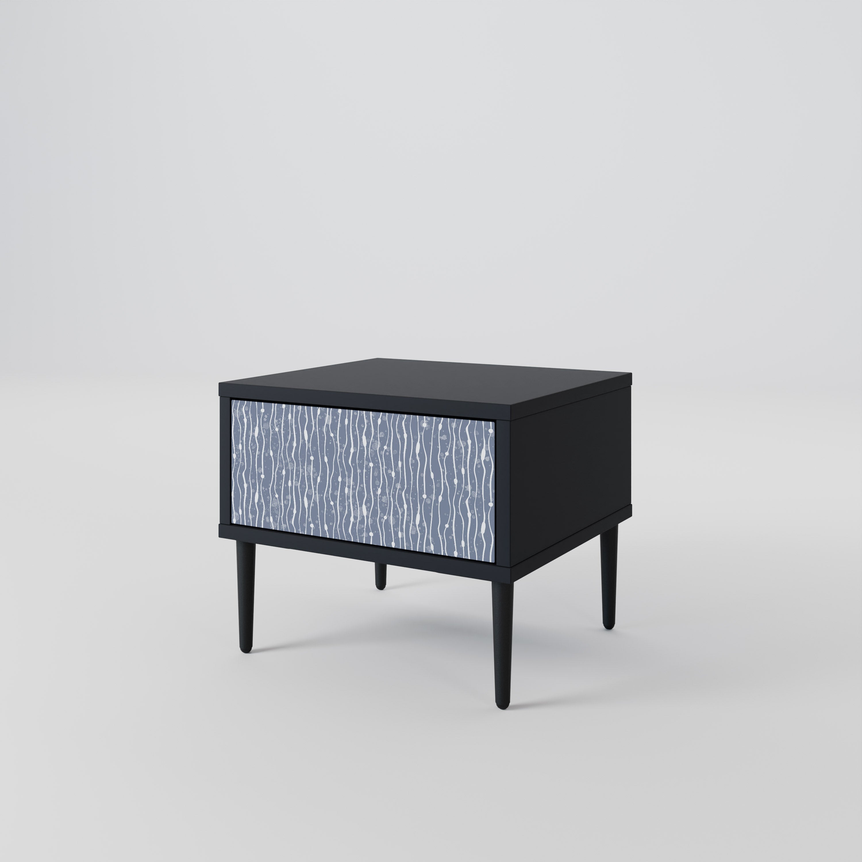 GRAPHITE RAIN Nachttisch in Schwarz