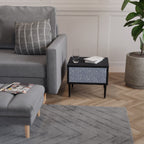 GRAPHITE RAIN Nachttisch in Schwarz