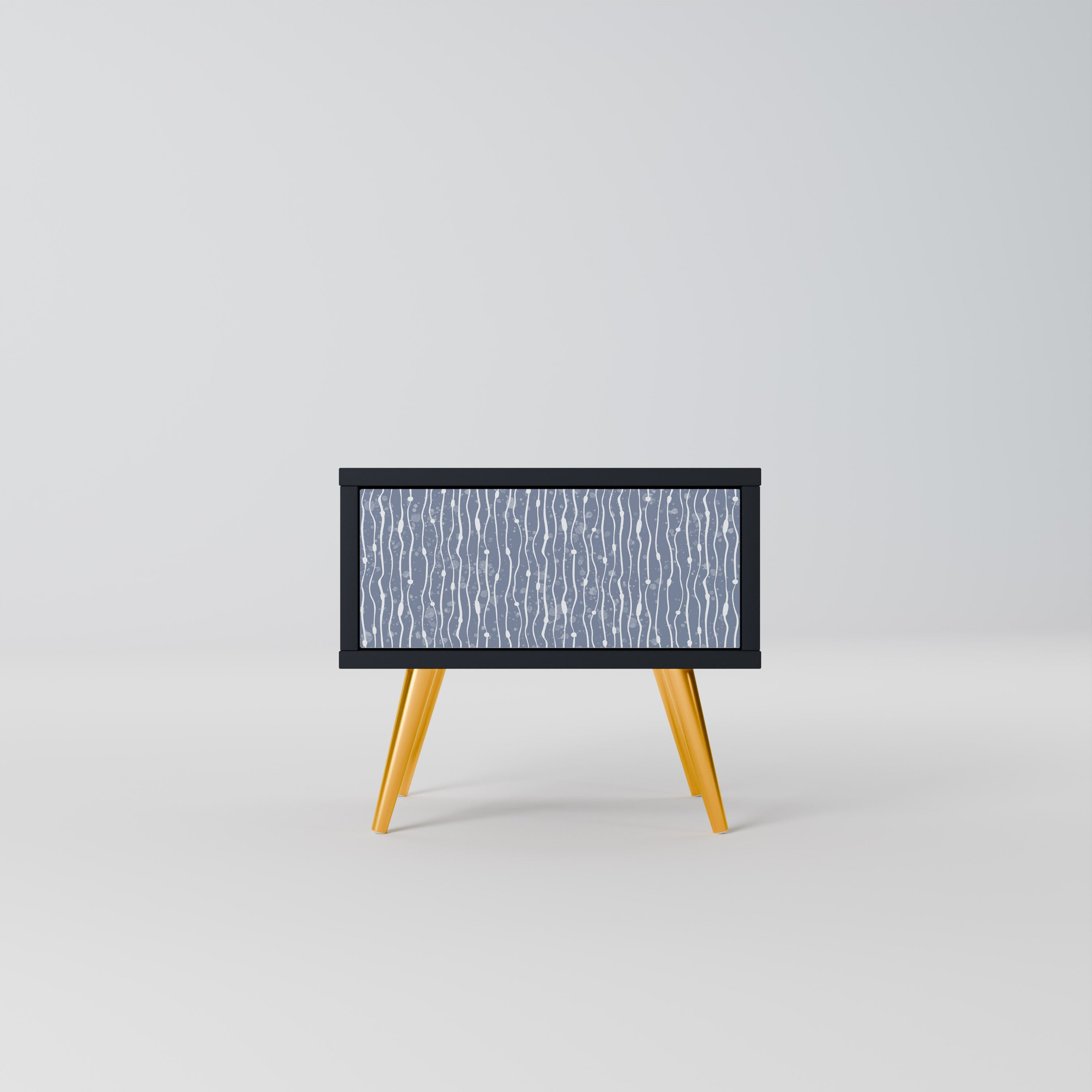 GRAPHITE RAIN Nachttisch in Schwarz