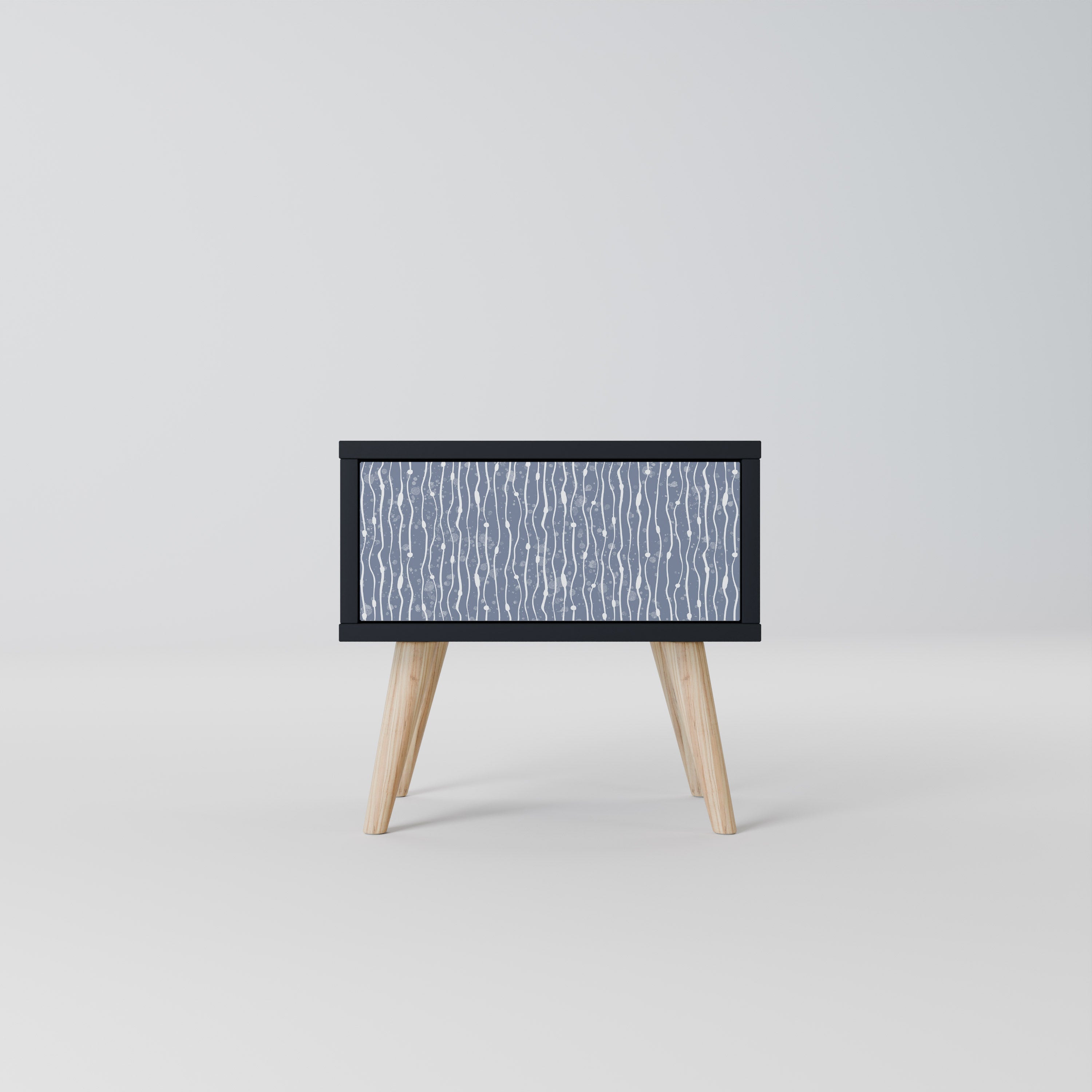 GRAPHITE RAIN Nachttisch in Schwarz