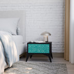 TURQUOISE RAIN Nachttisch in Schwarz