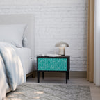 TURQUOISE RAIN Nachttisch in Schwarz