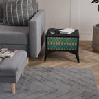 POLYGONS Nachttisch in Schwarz