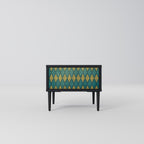 POLYGONS Nachttisch in Schwarz