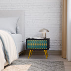 POLYGONS Nachttisch in Schwarz