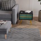 POLYGONS Nachttisch in Schwarz