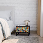 TESSELATE TREASURES Nightstand in Black Finish