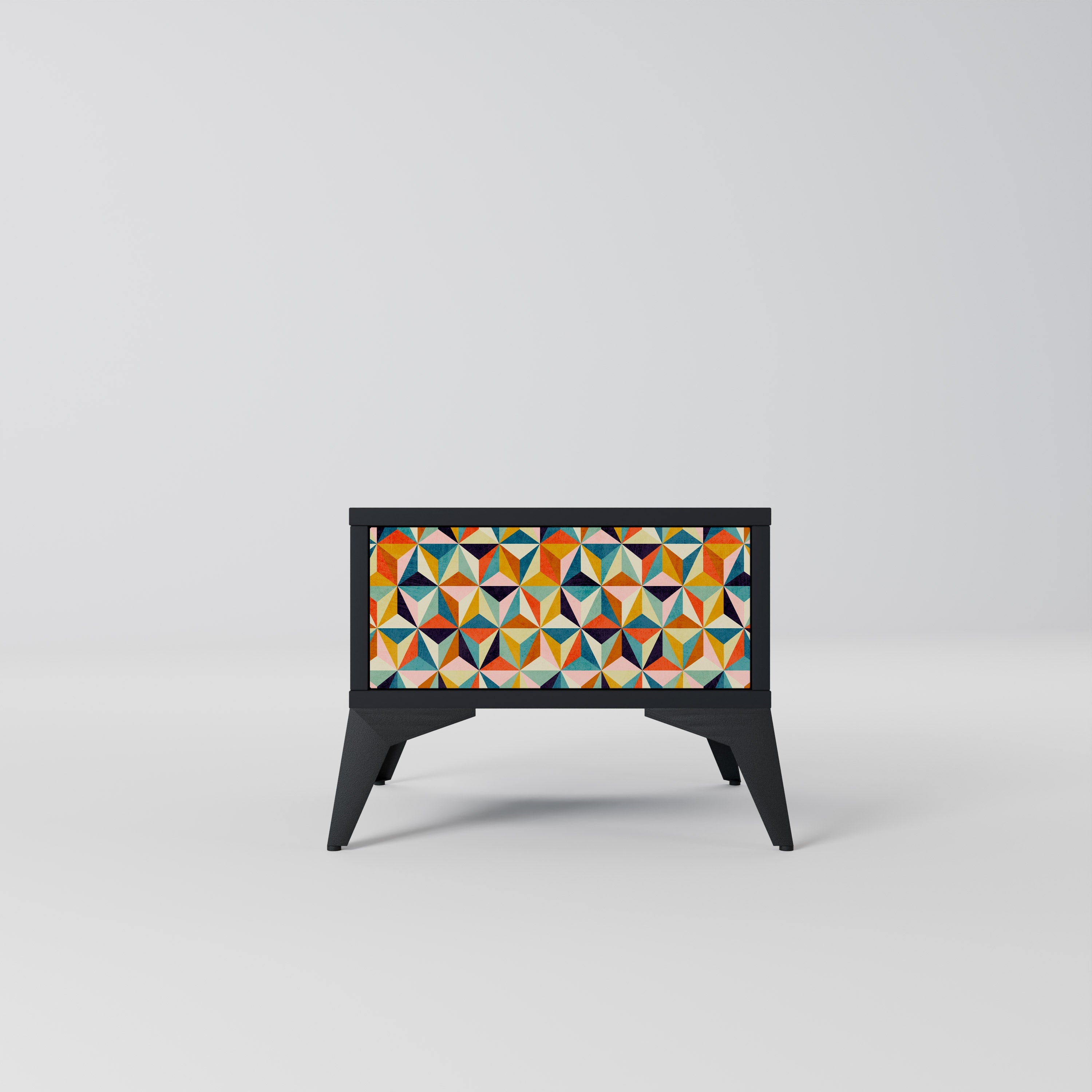 TESSELATE TREASURES Nachttisch in Schwarz