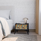TESSELATE TREASURES Nightstand in Black Finish