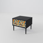 TESSELATE TREASURES Nightstand in Black Finish