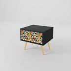 TESSELATE TREASURES Nightstand in Black Finish