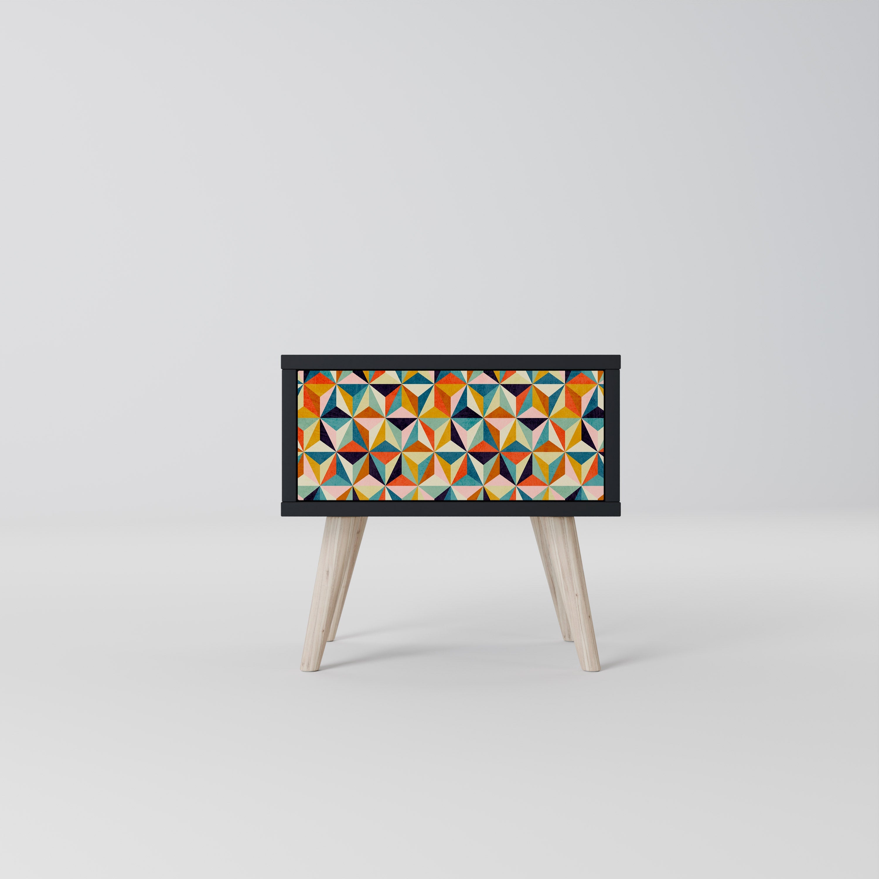 TESSELATE TREASURES Nachttisch in Schwarz
