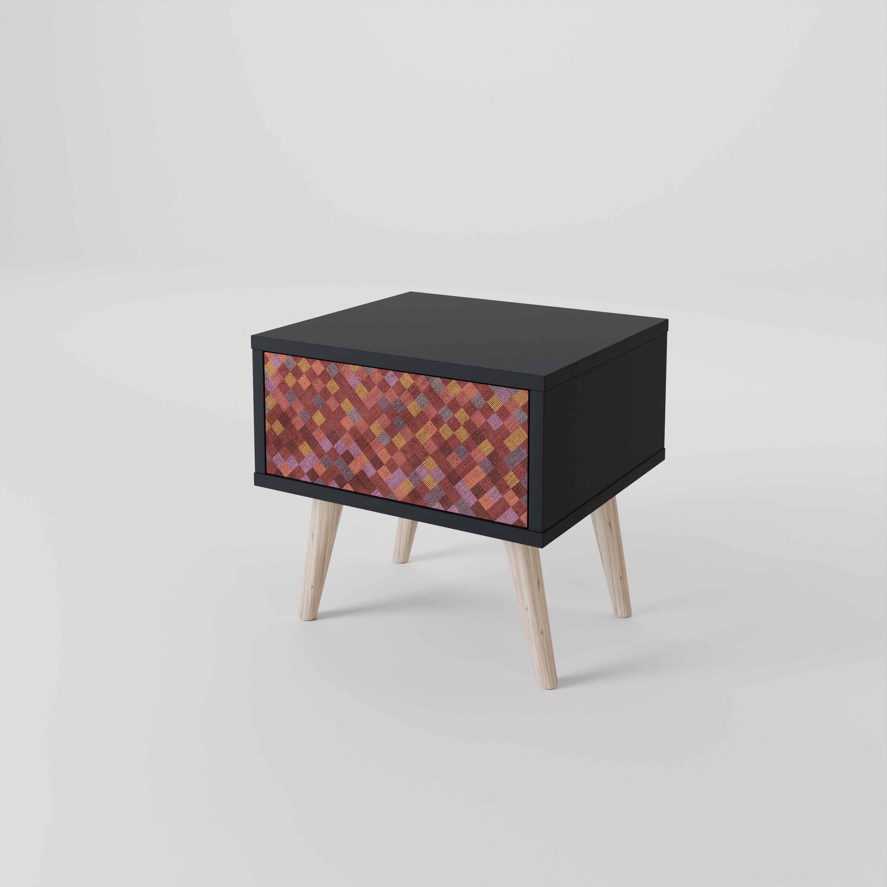 PAINTED SQUARES Nightstand