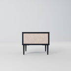 CERAMIC TEXTURE Nachttisch in Schwarz