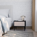 CERAMIC TEXTURE Nachttisch in Schwarz