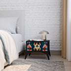 CRACKED ILLUSION Nachttisch in Schwarz