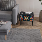 CRACKED ILLUSION Nachttisch in Schwarz