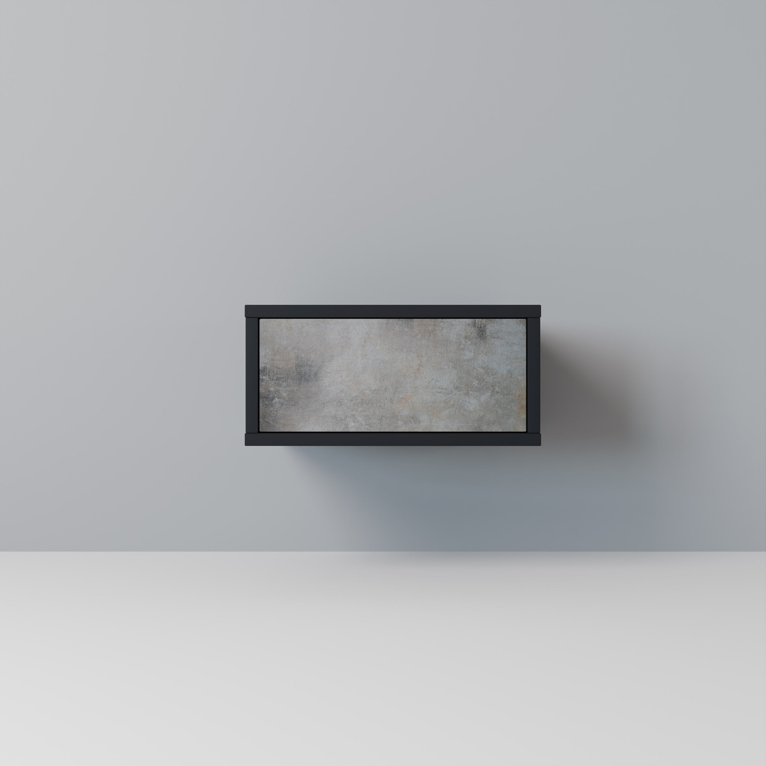 CONCRETE WALL Nachttisch in Schwarz