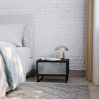 CONCRETE WALL Nachttisch in Schwarz