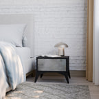 CONCRETE WALL Nachttisch in Schwarz