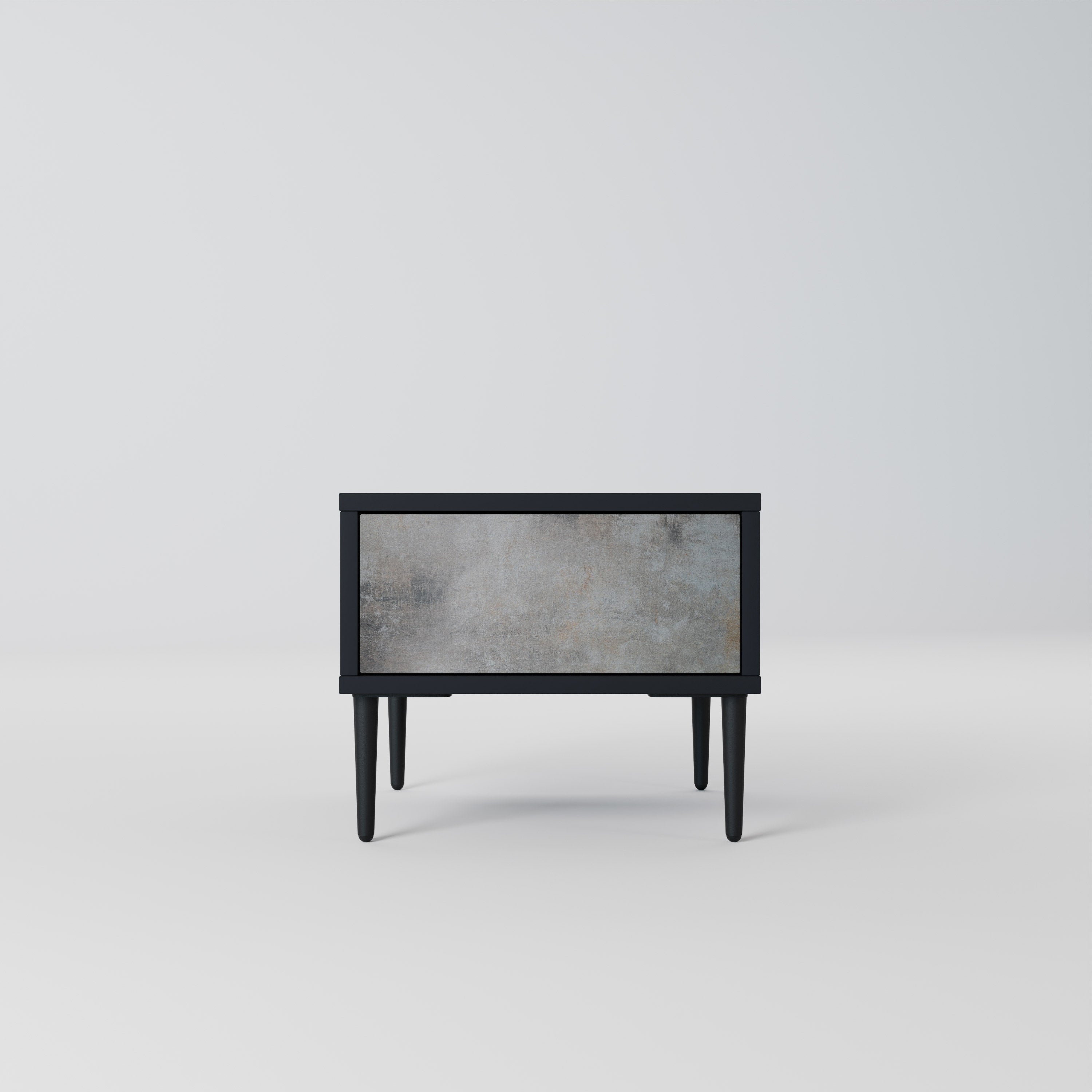 CONCRETE WALL Nachttisch in Schwarz