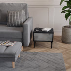 CONCRETE WALL Nachttisch in Schwarz