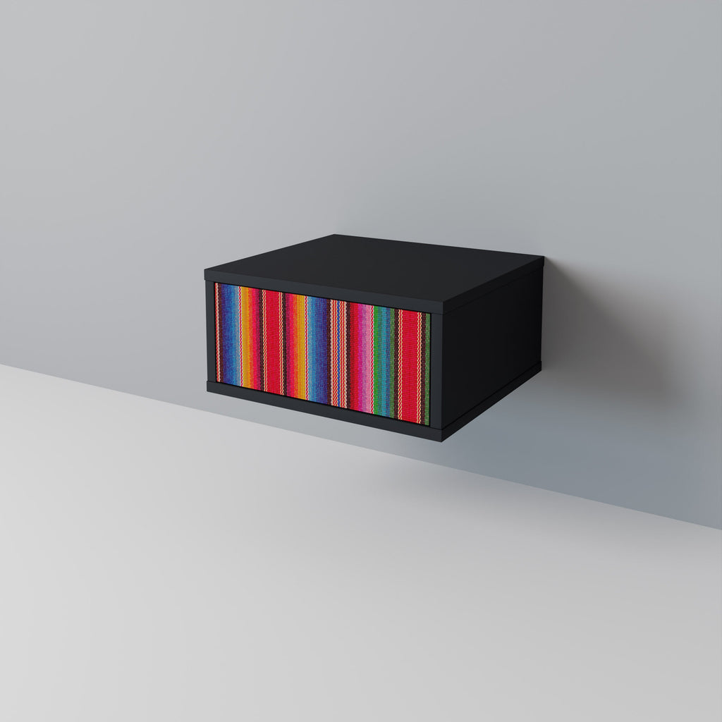 ETHNIC MEXICAN Nachttisch in schwarzem Finish